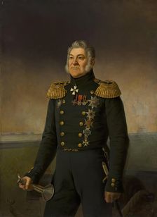Portrait of Admiral Login Heiden, 1877. Creator: Georg von Bothmann