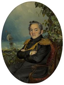 Portrait of Admiral Mikhail Lazarev (1788-1851), 1840s