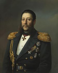 Portrait of Admiral N.K. Krabbe, 1874. Creator: Ivan Tyurin