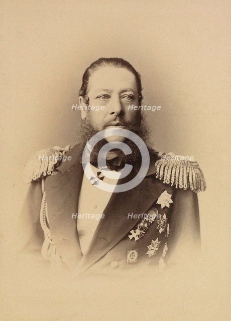 Portrait of Admiral Nikolay Karlovich Krabbe (1814-1876), 1873.