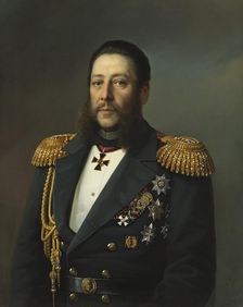 Portrait of Admiral Nikolay Karlovich Krabbe (1814-1876), 1874