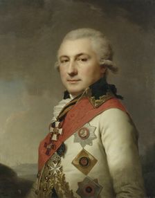 Portrait of Admiral Osip de Ribas, 1796. Creator: Johann Baptist Lampi I