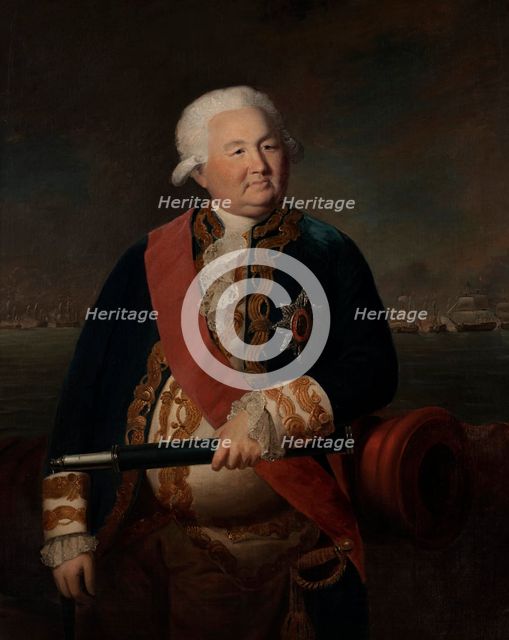 Portrait of Admiral Sir Edward Hughes,  c1786. Creator: Unknown.