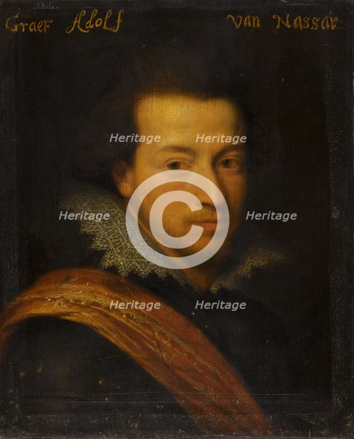 Portrait of Adolf (1586-1608), Count of Nassau-Siegen, c.1609-1633. Creator: Workshop of Jan Antonisz van Ravesteyn.