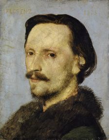 Portrait of Adolf Bayersdorfer, 1875. Creator: Arnold Bocklin