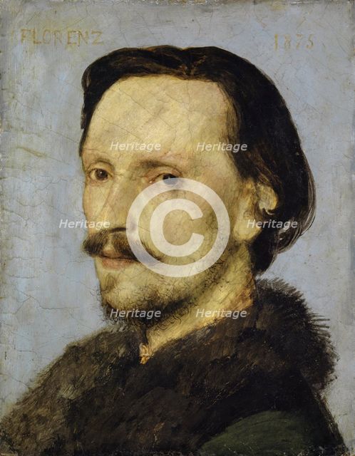 Portrait of Adolf Bayersdorfer, 1875. Creator: Arnold Bocklin.
