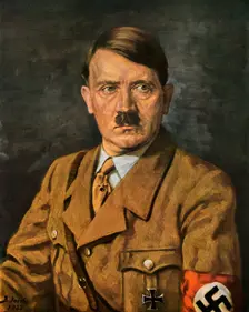 Portrait of Adolf Hitler, 1933.Artist: B von Jacobs