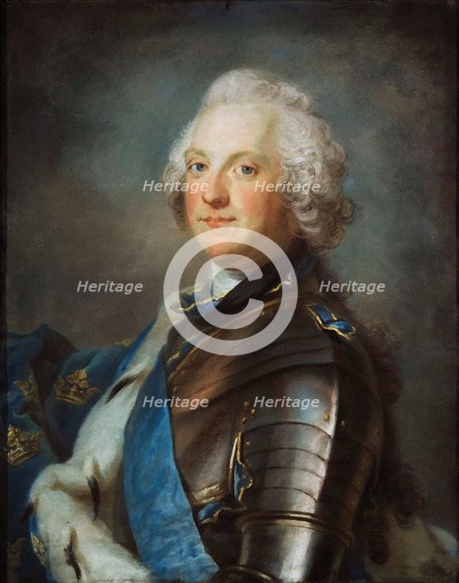 Portrait of Adolph Frederick', (1710-1771), King of Sweden, between 1751-1786. Creator: Lundberg, Gustaf (1695-1786).