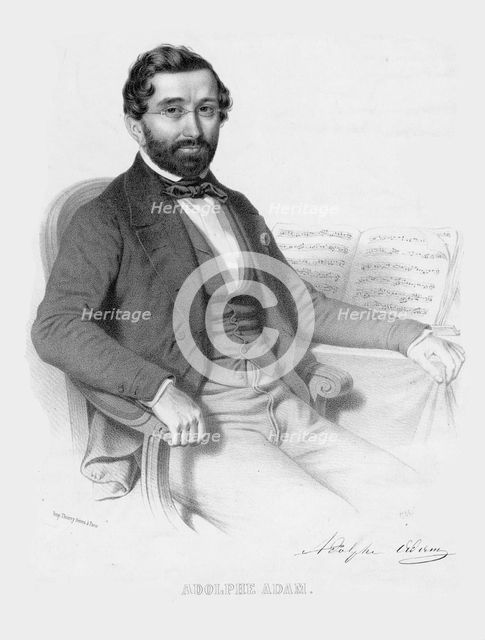 Portrait of Adolphe Adam (1803-1856), 1850.