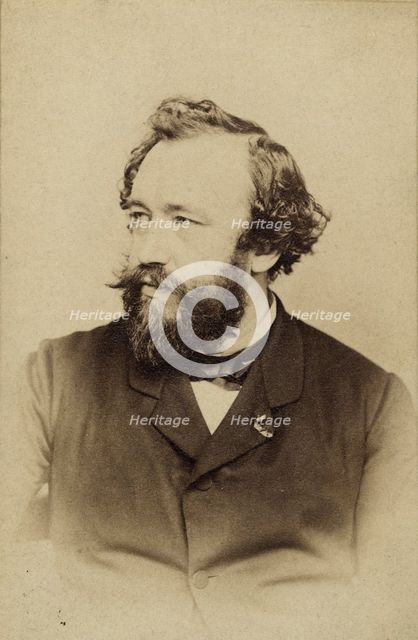 Portrait of Adolphe Sax (1814-1894), ca 1860. Creator: Clarkington, Charles (1826-1861).