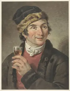 Portrait of Adriaan de Lelie, with hat on, 1765-1820. Creator: Adriaan De Lelie