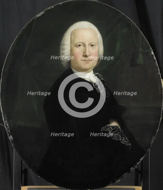 Portrait of Adriaan du Bois, Director of the Rotterdam Chamber of the Dutch East India Company, elec Creator: Jean Humbert.