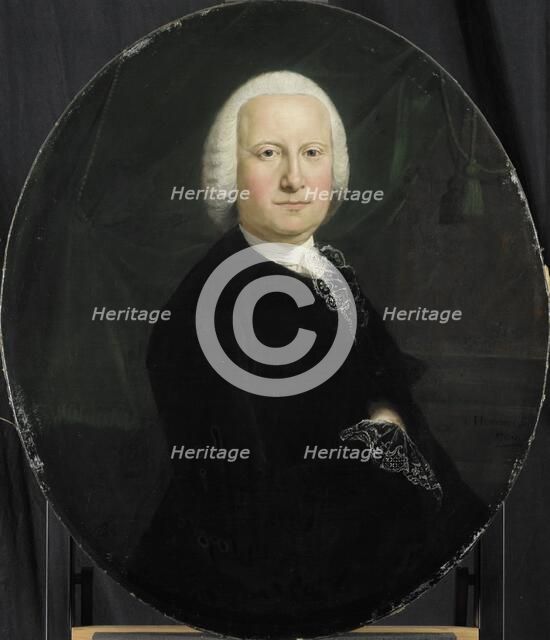 Portrait of Adriaan du Bois, Director of the Rotterdam Chamber of the Dutch East India Company, elec Creator: Jean Humbert.