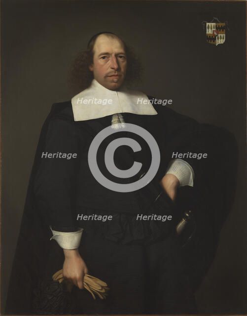 Portrait of Adriaen van Bredehoff , 1659. Creator: Rotius, Jan Albertsz. (1624-1666).