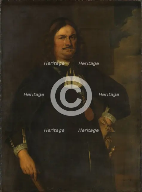 Portrait of Adriaen Banckert (c.1620-1684), Vice Admiral of Zeeland, c.1648-c.1670. Creator: Hendrick Berckman.