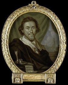 Portrait of Adriaen Pietersz van de Venne, Painter and Poet, 1700-1732. Creator: Arnoud van Halen
