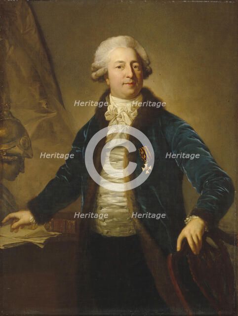Portrait of Adrian Ivanovich Divov (1749-1814), 1790s. Artist: Graff, Anton (1736-1813)
