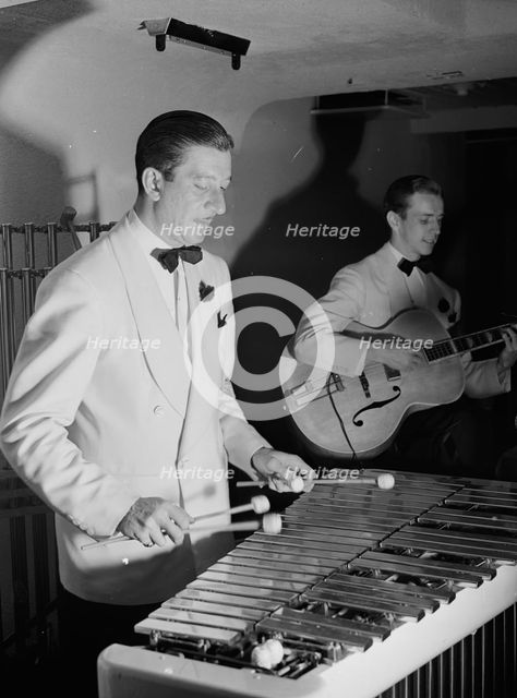 Portrait of Adrian Rollini and Allen Hanlon, 1938. Creator: William Paul Gottlieb.