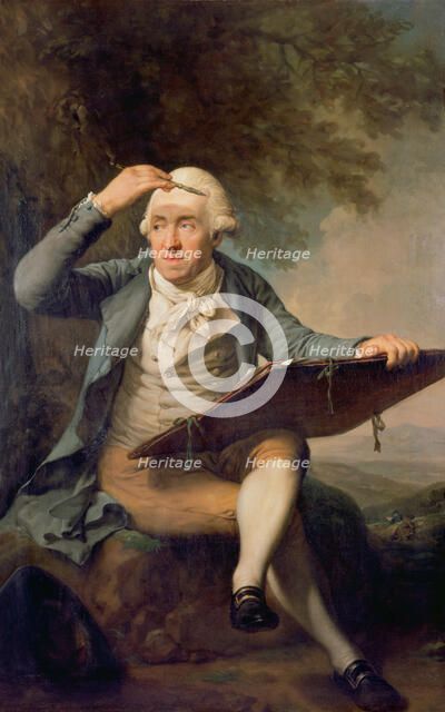 Portrait of Adrian Zingg (1734-1816), 1797-1799.