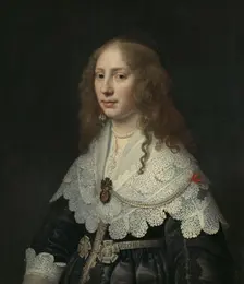 Portrait of Aegje Hasselaer, 1640. Creator: Michiel van Mierevelt