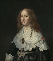 Portrait of Aegje Hasselaer, 1640. Creator: Michiel van Mierevelt