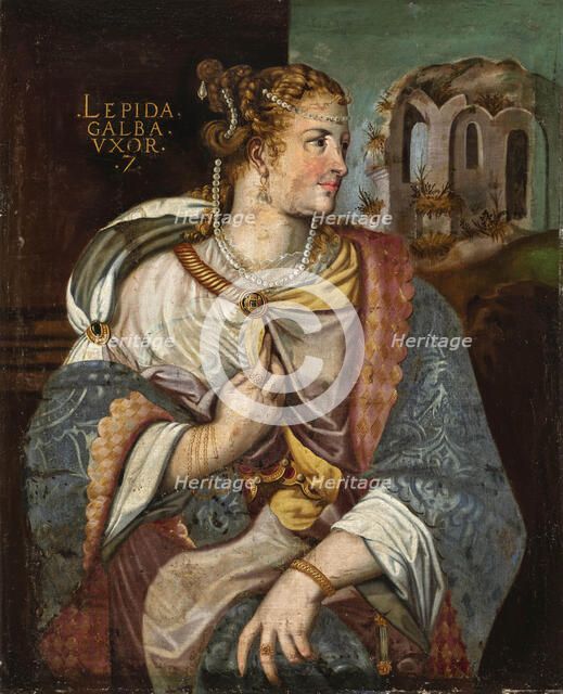 Portrait of Aemilia Lepida, wife of the Roman Emperor Galba, End of 16th century. Creator: Anonymous.