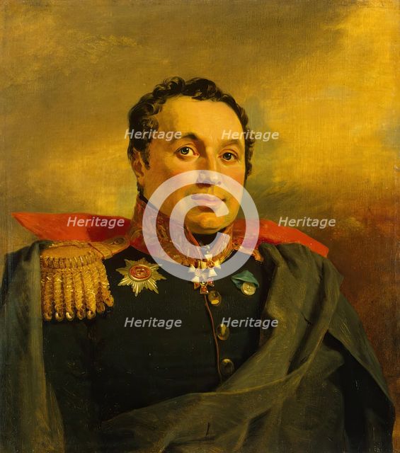 Portrait of Afanasy I. Krasovsky (1781-1843), 1822. Creator: Workshop of George Dawe.