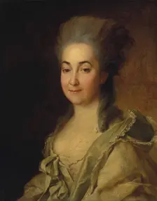 Portrait of Agafokleya Alexandrovna Poltoratskaya, née Shishkova (1737-1822) , c. 1780