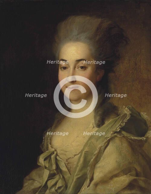 Portrait of Agafokleya Alexandrovna Poltoratskaya, née Shishkova (1737-1822) , c. 1780.