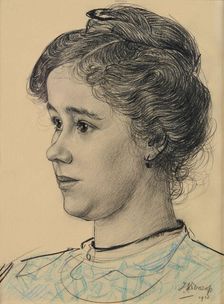 Portrait of Agatha Donkers-De Vries, 1913