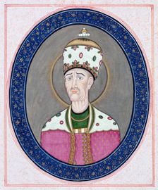 Portrait of Agha Mohammad Khan Qajar (1742-1797), Shah of Persia, c. 1840