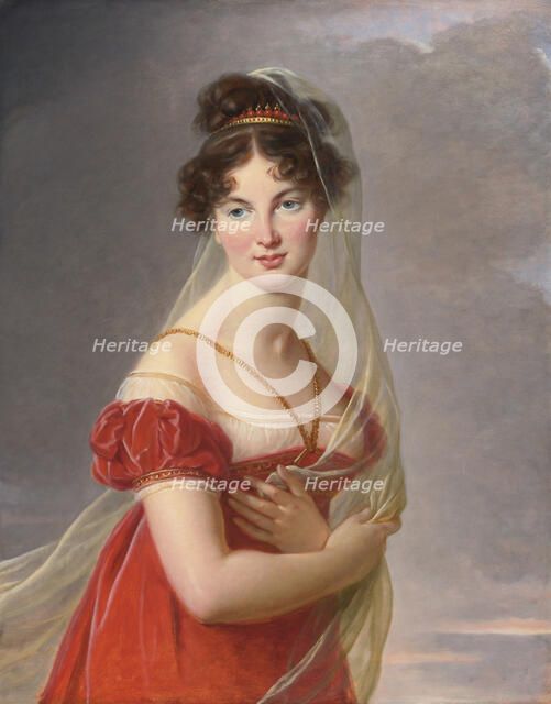 Portrait of Aglae Angelique Gabrielle de Gramont (1787-1842), wife of General Alexander Lvovich Davy Artist: Vigée-Lebrun, Marie Louise Elisabeth (1755-1842)