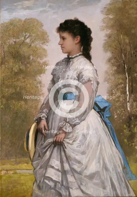 Portrait of Agnes Elizabeth Claflin, 1873. Creator: William Morris Hunt.