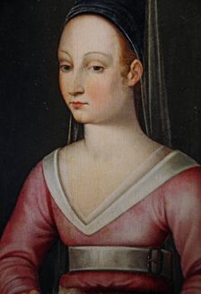 Portrait of Agnès Sorel (1422-1450) Detail, Mid of 16th cen.. Creator: Anonymous
