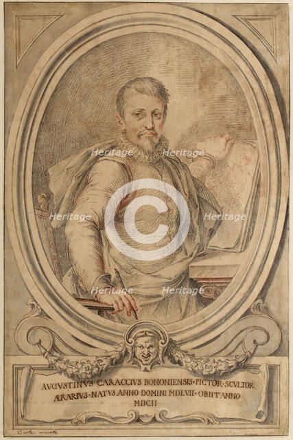 Portrait of Agostino Carracci (1557-1602). Creator: Maratta, Carlo (1625-1713).