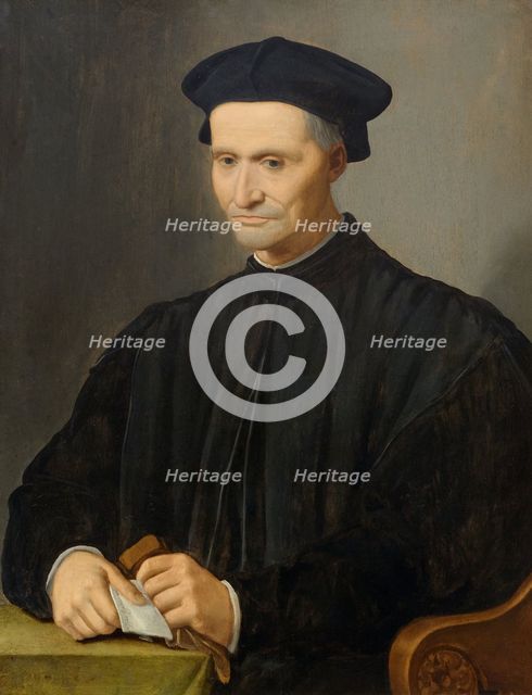 Portrait of Agostino Dini. Creator: Ghirlandaio, Ridolfo (1483-1561).