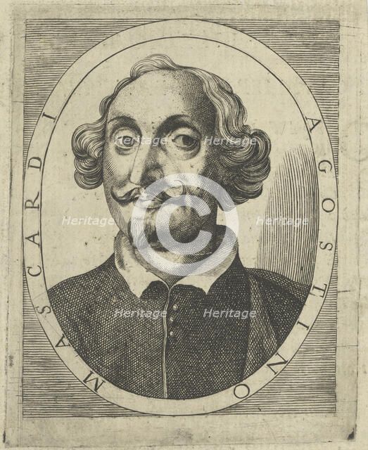 Portrait of Agostino Mascardi (1590-1640), um 1640-1650. Creator: Anonymous.