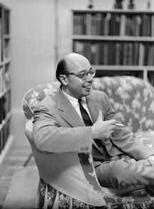 Portrait of Ahmet M. Ertegun and Nesuhi Ertegun, Turkish Embassy(?), Washington, D.C., 1938. Creator: William Paul Gottlieb