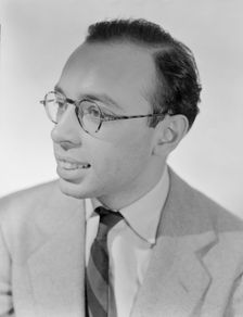 Portrait of Ahmet M. Ertegun, William P. Gottlieb's home, Arlington, Va.(?), 1930. Creator: William Paul Gottlieb