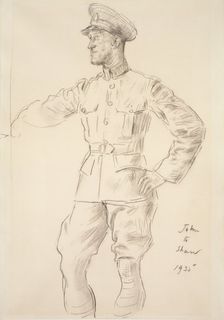Portrait of Aircraftsman T.E. Shaw (Lawrence of Arabia), 1935. Artist: Augustus John