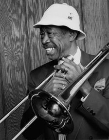 Portrait of Al Grey, ca. 1980s. Creator: William Paul Gottlieb