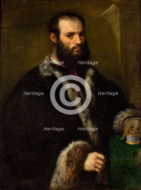 Portrait of Alvise Contarini , 1525-1550. Creator: Bordone, Paris (1500-1571).