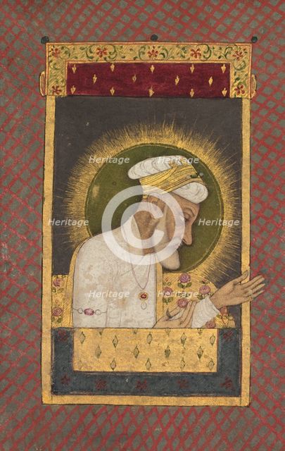 Portrait of Alamgir (r. 1658-1707), c. 1700. Creator: Unknown.