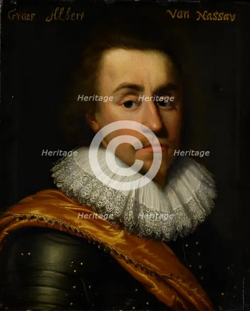 Portrait of Albert (1596-1626), Count of Nassau-Dillenburg, 1622. Creator: Workshop of Jan Antonisz van Ravesteyn.