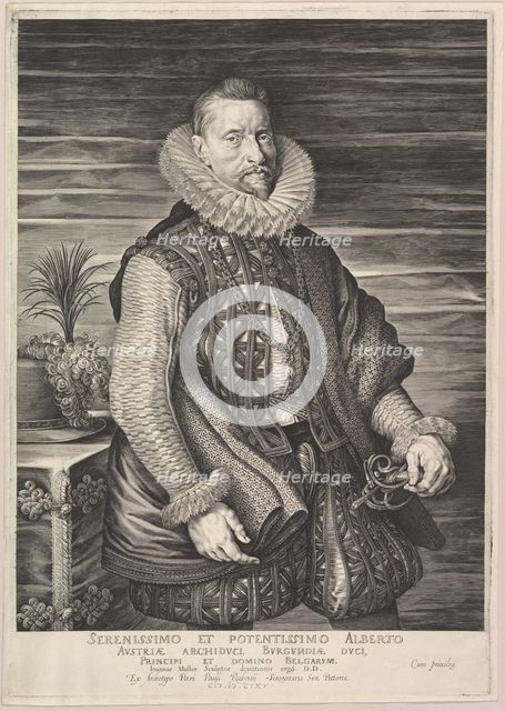 Portrait of Albert, Archduke of Austria, Sovereign of Southern Netherlands, 1615. Creator: Jan Muller.