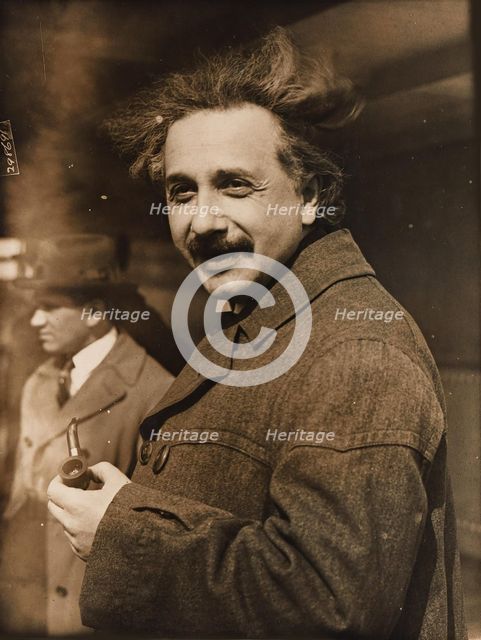 Portrait of Albert Einstein, 1922. Creator: Henri Manuel.