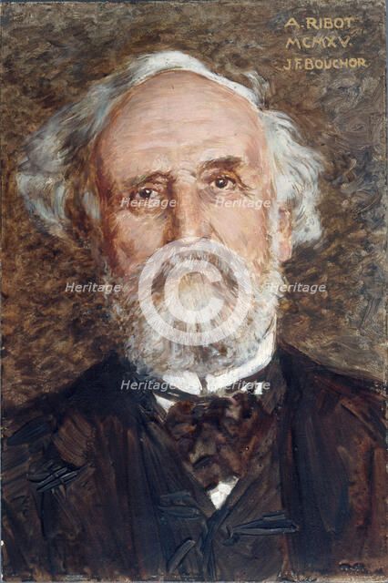 Portrait of Albert Ribot (1842-1923), politician, 1915. Creator: Joseph Felix Bouchor.
