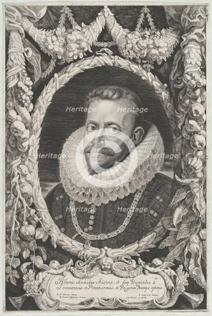 Portrait of Albert VII, Archduke of Austria, ca. 1650. Creators: Jonas Suyderhoef, Pieter Soutman.