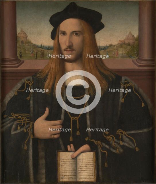 Portrait of Alberto Pio, 1512. Artist: Loschi, Bernardino (1460-1540)