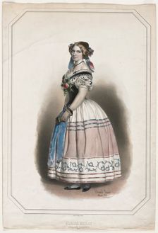 Portrait of Albina Maray, 1851. Creator: Eduard Kaiser (Austrian, 1820-1895)
